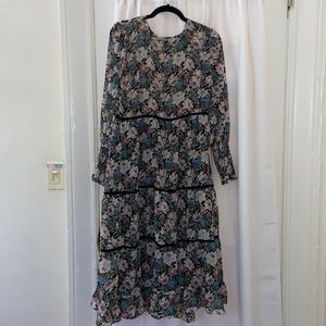 En Saison Floral Midi Dress